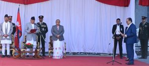 राष्ट्रपति पौडेलद्वारा मधेश प्रदेशका प्रमुखलाई शपथ
