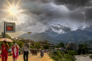मधेशसहित चार प्रदेशमा गर्मी बढ्ने, पहाडी तथा हिमाली क्षेत्रमा वर्षा र चट्याङको सम्भावना